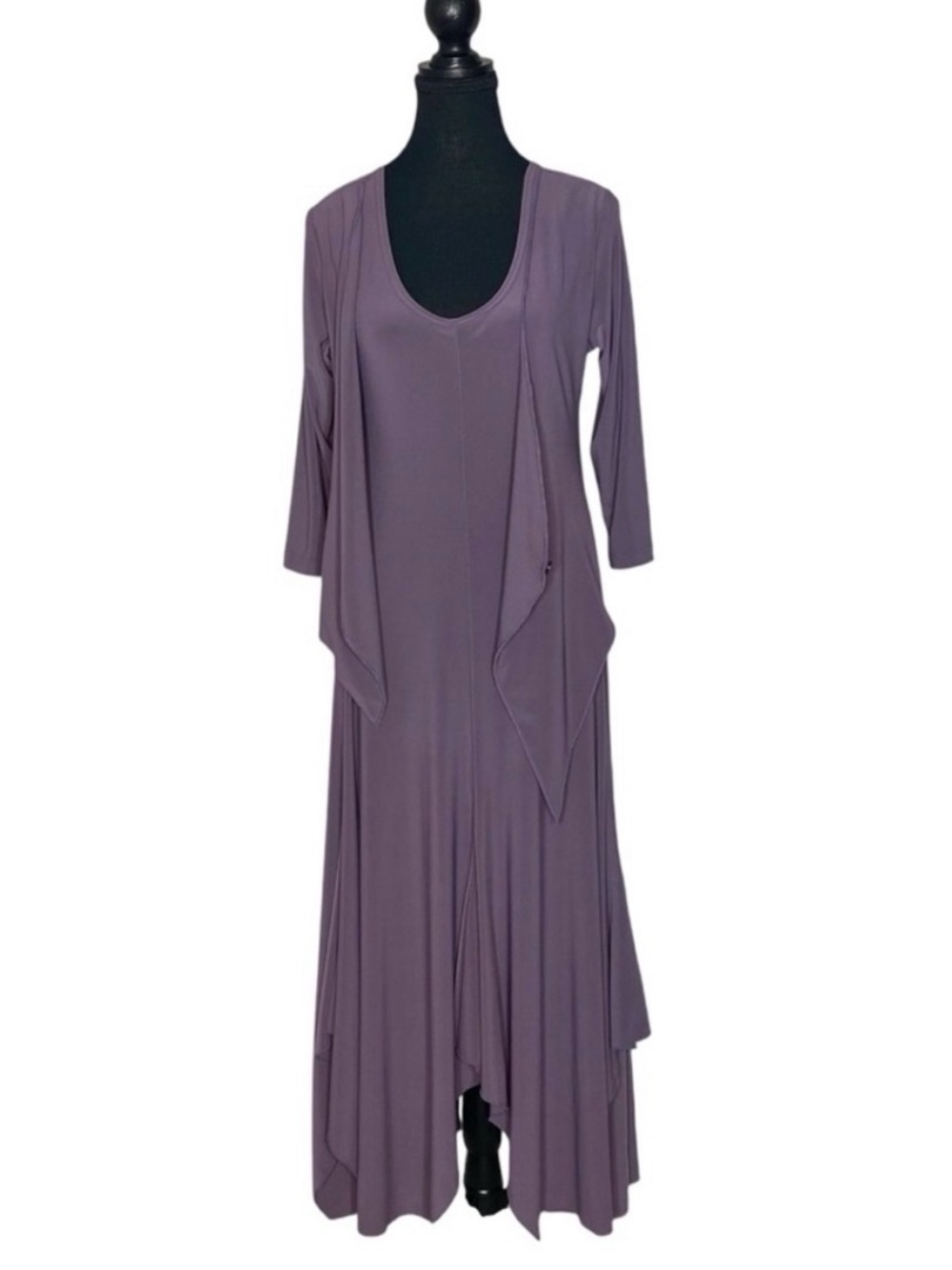 Sympli Lavender Layered Midi Dress